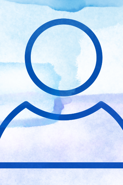 Grafik eines Menschen in blau mit verschwommenem blauen Hintergrund (c) Kath. KiTa gGmbH Koblenz Grafik eines Menschen in blau mit verschwommenem blauen Hintergrund