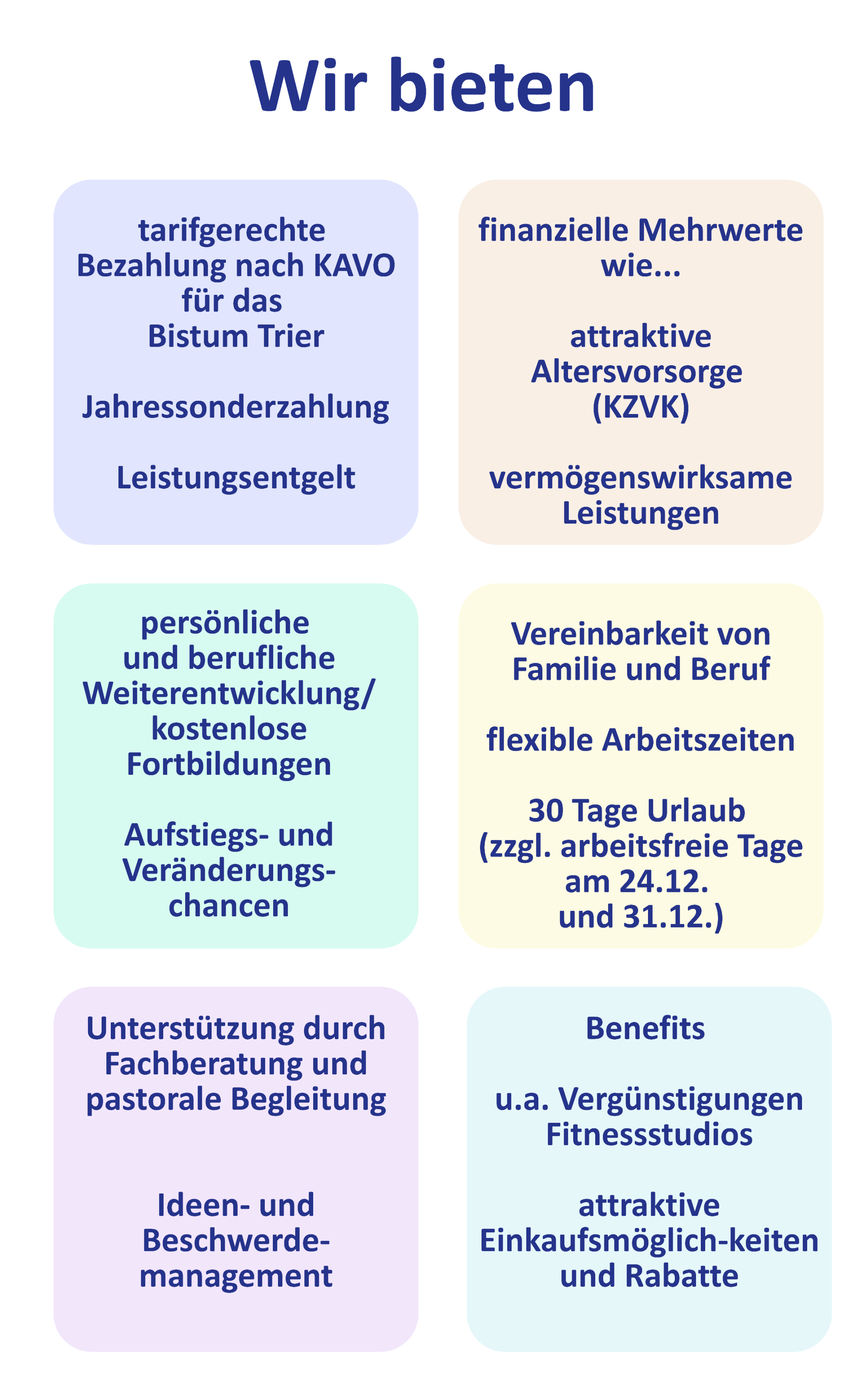 Wir bieten (c) Katholische KiTa gGmbH Koblenz Wir bieten